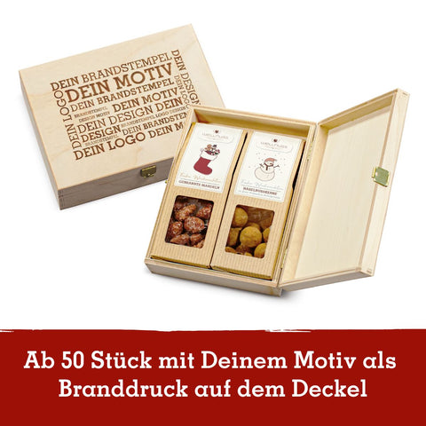 2 Weihnachts-Snacks in der Birkenholzbox
