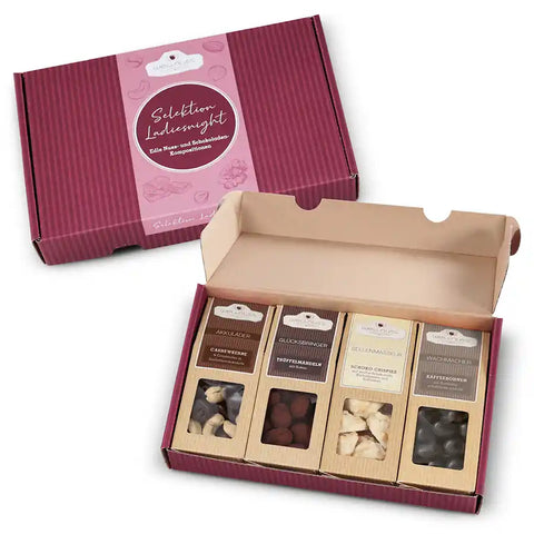 4 Premium Snacks im Geschenkkarton Ladiesnight
