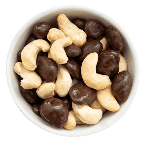 Akkulader - Cranberries in Zartbitterschokolade & Cashewkerne (350 g) - wellnuss Premium Präsente