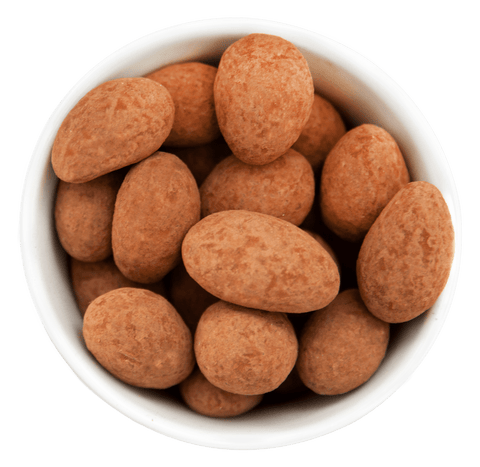 Weihnachts Edition - Trüffelmandeln mit Kakao in der Faltschachtel - wellnuss Premium Präsente