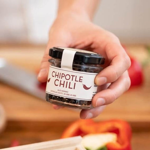 Gourmetgewürze im Glas - Chipotle Chili - wellnuss Premium Präsente