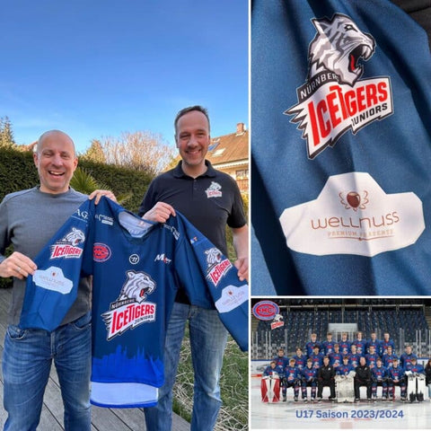 wellnuss unterstützt den EHC 80 Nürnberg als Trikotsponsor mit Stolz!
