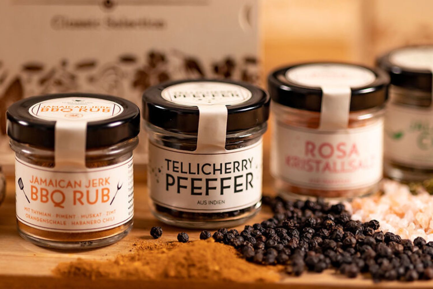 Geschenksets mit Gourmet Gewürzen Banner