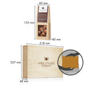 Selektion Ladies Night - 8 Premium Snacks in der Birkenholzbox - wellnuss Premium Präsente