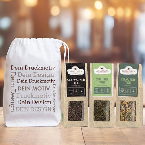 3 Tee Spezialitäten im Baumwollsäckchen