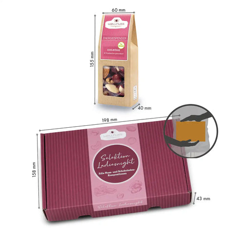 4 Premium Snacks im Geschenkkarton Ladiesnight