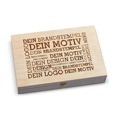 4 Premium Snacks in der Birkenholzbox