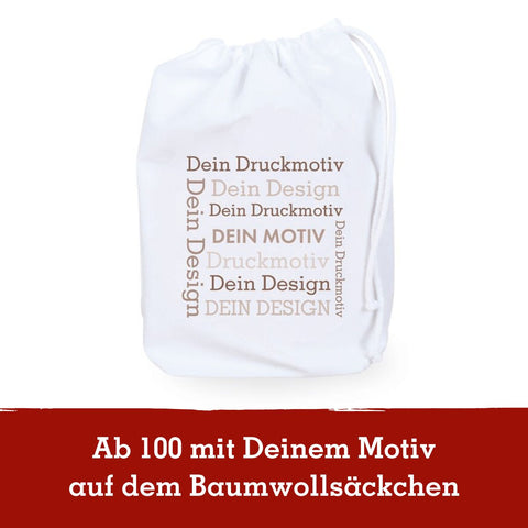 1 Faltschachtel und 1 Mini Faltschachtel im Baumwollsäckchen