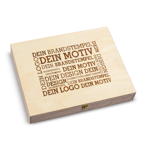 8 Premium Snacks in der Birkenholzbox