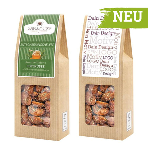 Edelnüsse karamellisiert mit Honig und Rosmarin - 250 Stück