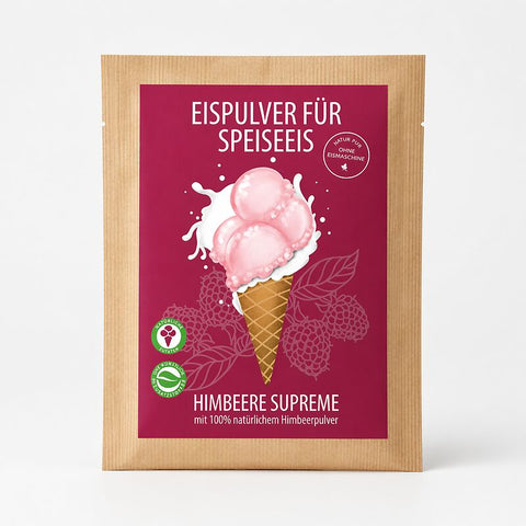 Eispulver Himbeere Supreme im Portionsbeutel