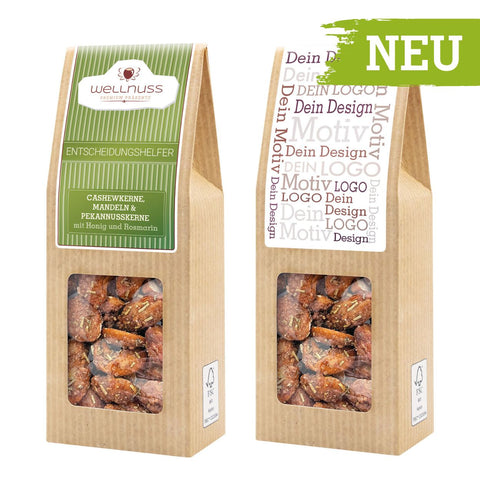 Edelnüsse karamellisiert mit Honig und Rosmarin - 250 Stück
