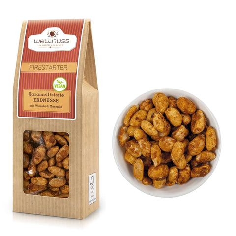 Firestarter - Karamellisierte Erdnüsse mit Wasabi (70 g)