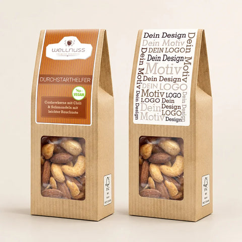Ofengeröstete Cashewkerne mit Chili & Salzmandeln mit leichter Rauchnote