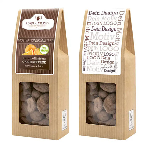 Karamellisierte Cashewkerne mit Orange & Kakao +vegan+