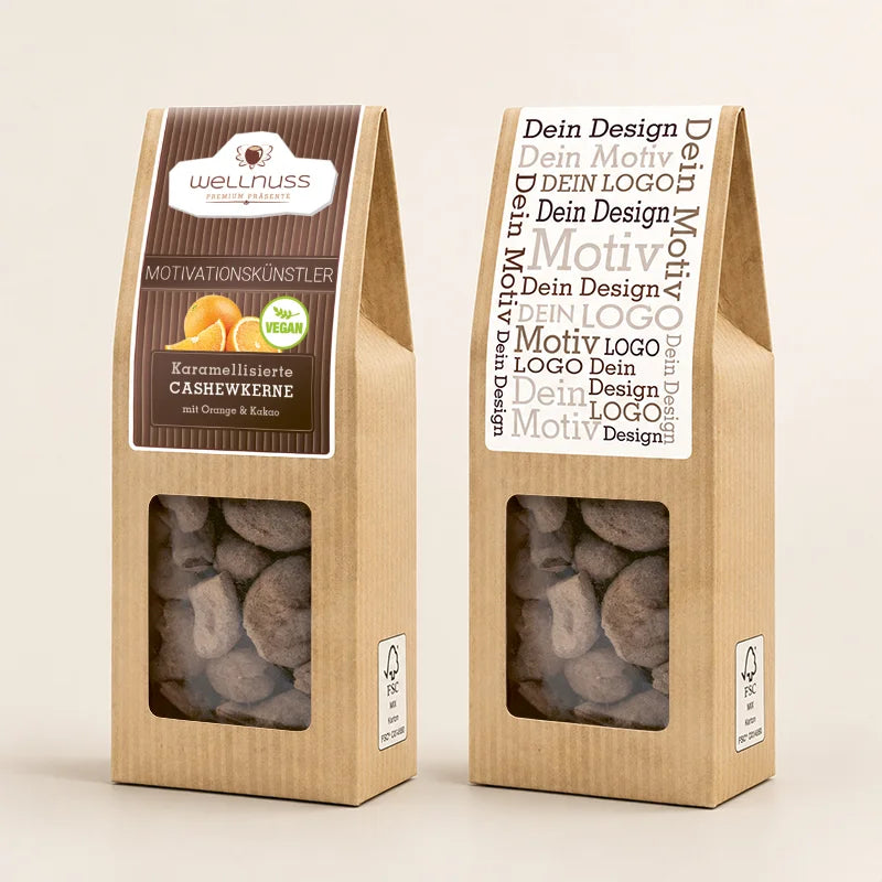 Karamellisierte Cashewkerne mit Orange & Kakao +vegan+