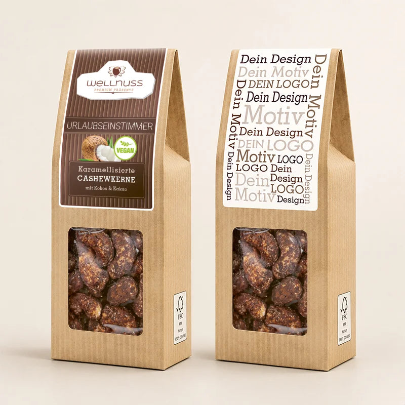 Karamellisierte Cashewkerne mit Kokos & Kakao +vegan+