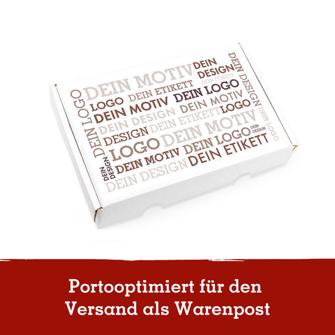 4 Weihnachts-Snacks im Geschenkkarton im Logo