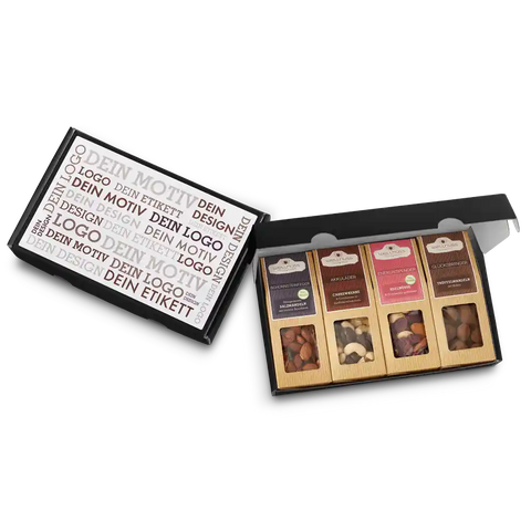 4 Premium Snacks im Geschenkkarton