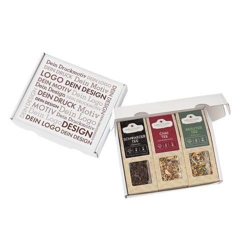 Geschenkkarton mit 3 Tee Spezialitäten