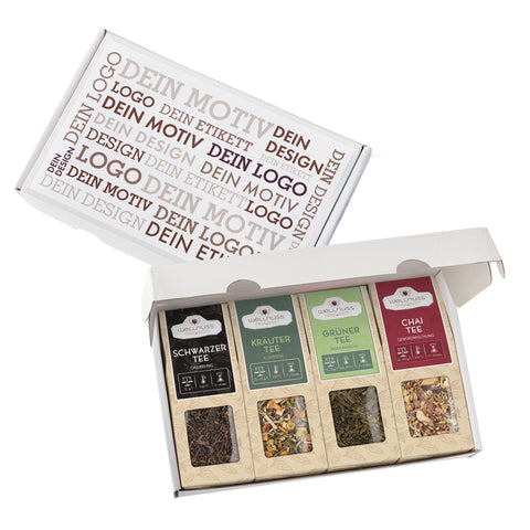 Geschenkkarton mit 4 Tee Spezialitäten