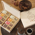 Geschenke für Männer mit Nüssen und Schokolade