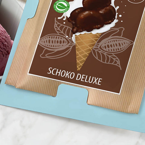 Eispulver in der Klappkarte