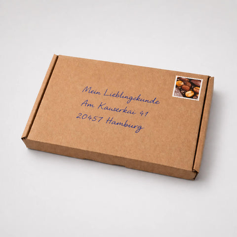 Premium Flowpack in der Klappkarte