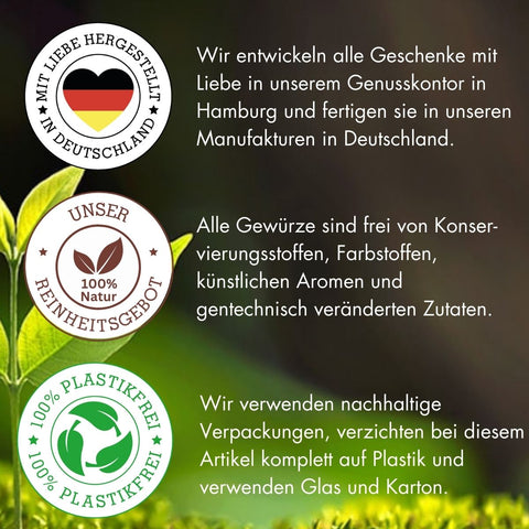 Glühwein- und Lebkuchengewürz im Geschenkkarton - wellnuss Premium Präsente