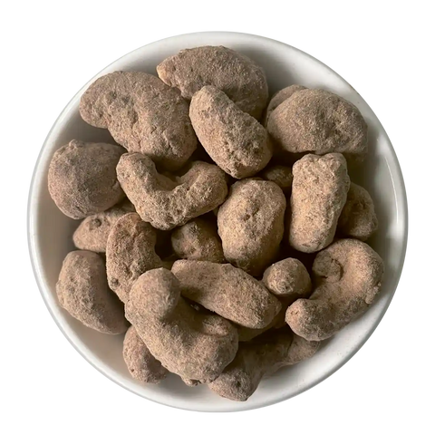 Karamellisierte Cashewkerne mit Orange & Kakao +vegan+