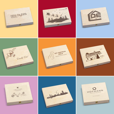 4 Tee Spezialitäten in der Birkenholzbox