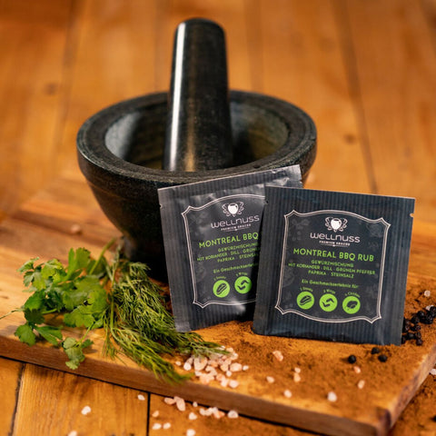 BBQ Rub Gewürzmischung in der Klappkarte - wellnuss Premium Präsente
