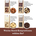 4 Premium Snacks in der Birkenholzbox - wellnuss Premium Präsente