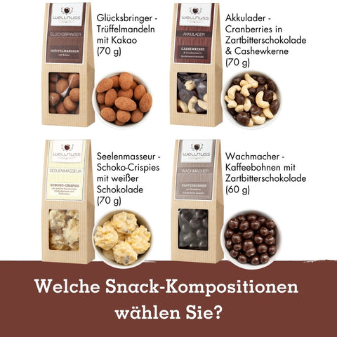Geschenkkarton mit 1 Faltschachteln und 2 Gourmet Gewürzen im Glas - wellnuss Premium Präsente
