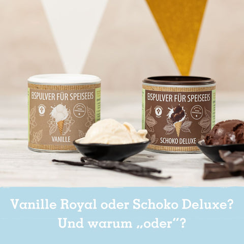 Eismixglas & Eispulver im Geschenkkarton - wellnuss Premium Präsente