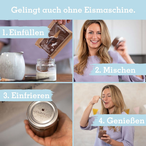Eispulver in der Klappkarte - wellnuss Premium Präsente