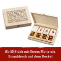 4 Weihnachts-Snacks in der Birkenholzbox - wellnuss Premium Präsente