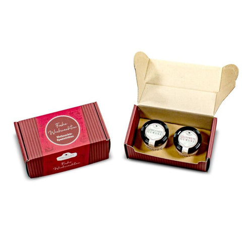 Glühwein- und Lebkuchengewürz im Geschenkkarton - wellnuss Premium Präsente