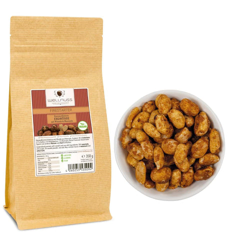 Firestarter - Karamellisierte Erdnüsse mit Wasabi (350 g) - wellnuss Premium Präsente