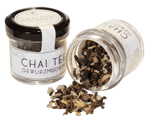 Weihnachtsgewürze im Glas - Chai-Tee Gewürzmischung - wellnuss Premium Präsente