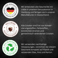 Gourmetkästchen mit Lebkuchengewürz, Glühweingewürz, Chai Tee und Haselnusskerne mit Vollmilchschokolade & Zimt - wellnuss Premium Präsente