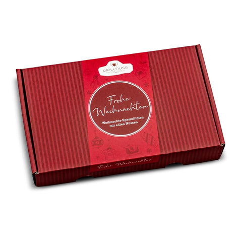 4 Weihnachts-Snacks im Geschenkkarton - wellnuss Premium Präsente