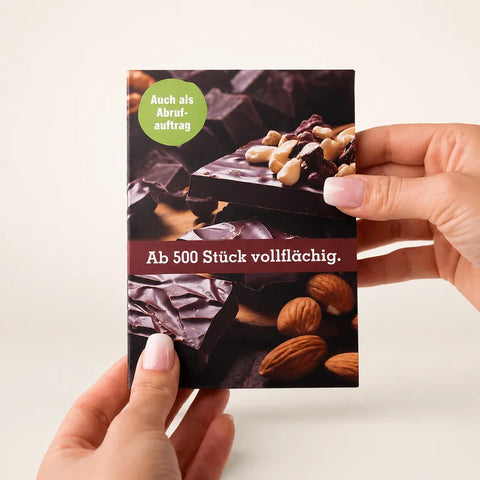 Premium Flowpack in der Klappkarte