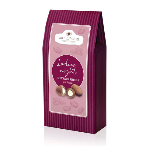 Maxi Faltschachtel - Ladiesnight - Trüffelmandeln mit Kakao - 175g