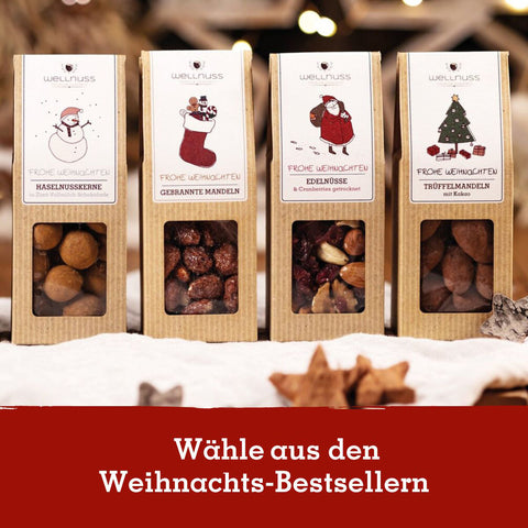 Gebrannte Mandeln, Lebkuchen- und  Glühweingewürz im Geschenkkarton